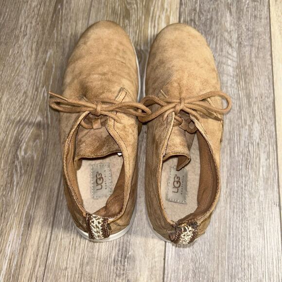 UGG Freamon Men's 11 Brown Beige Suede Chukka Ankle Boots Shoes Lace Up 1007645 - Picture 8 of 11